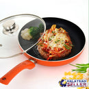 idrop Non-Stick Thick Stainless Steel Frying Cooking Wok Pan [28cm]